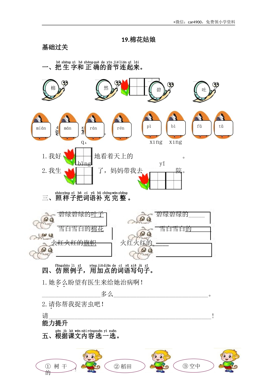 19.棉花姑娘 .doc_第1页