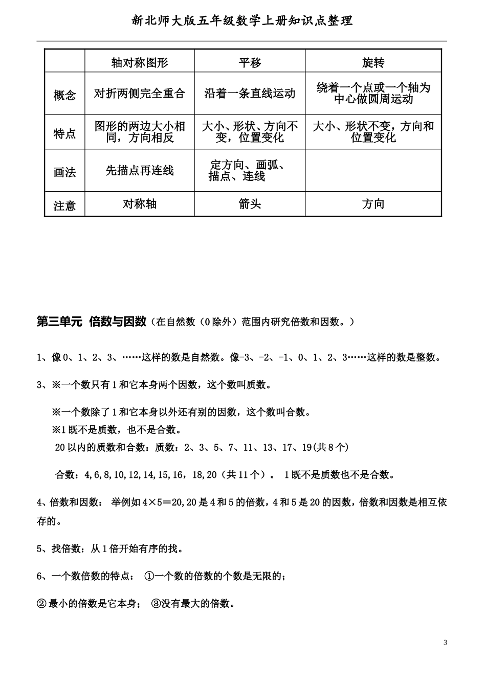 五（上）北师大版数学知识点整理.doc_第3页