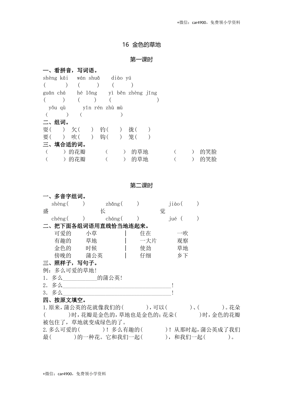 16金色的草地.doc_第1页