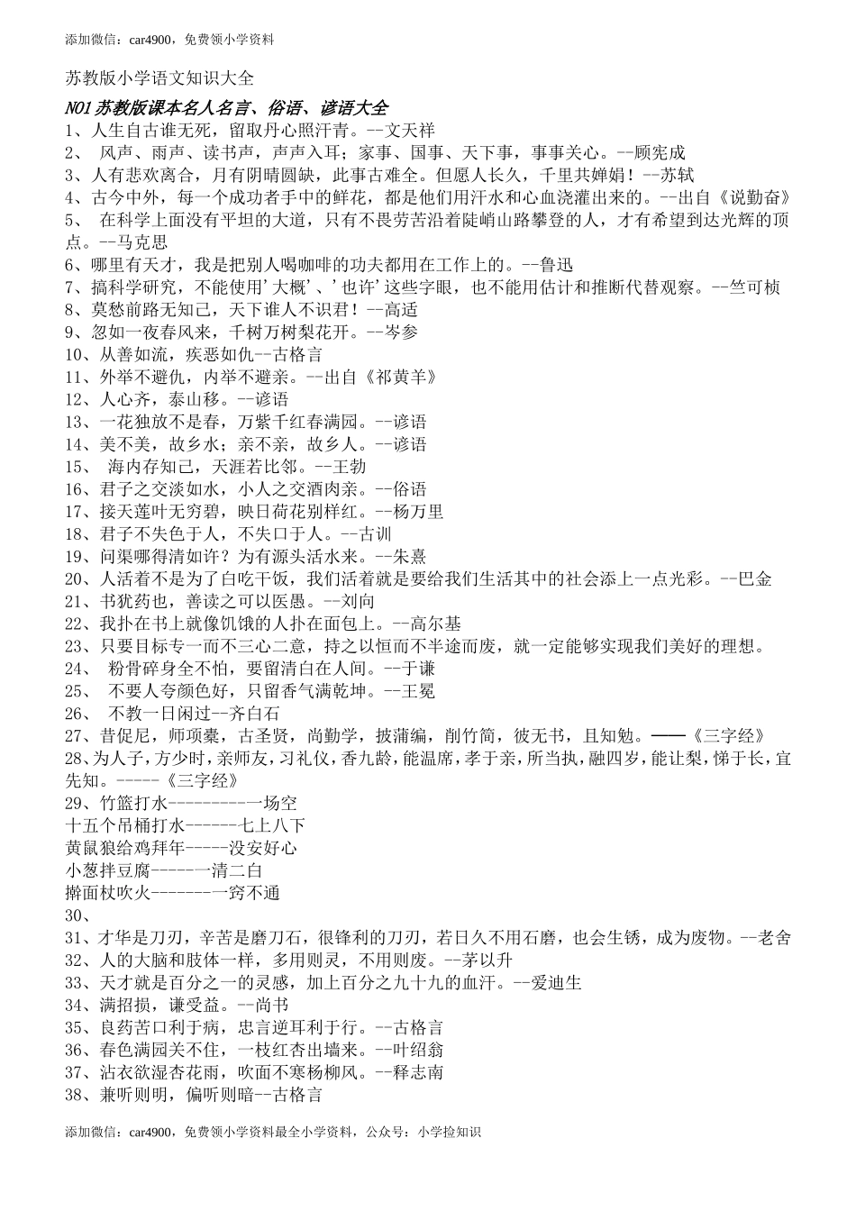 苏教版小学语文知识大全 28页（网资源）.doc_第1页