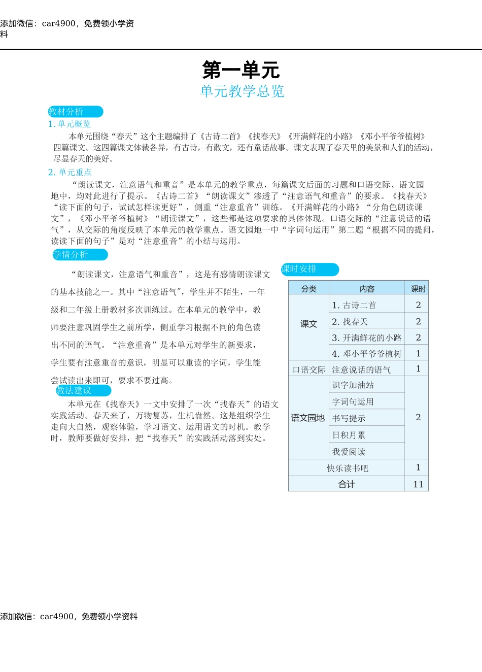 第一单元教学总览 .docx_第1页