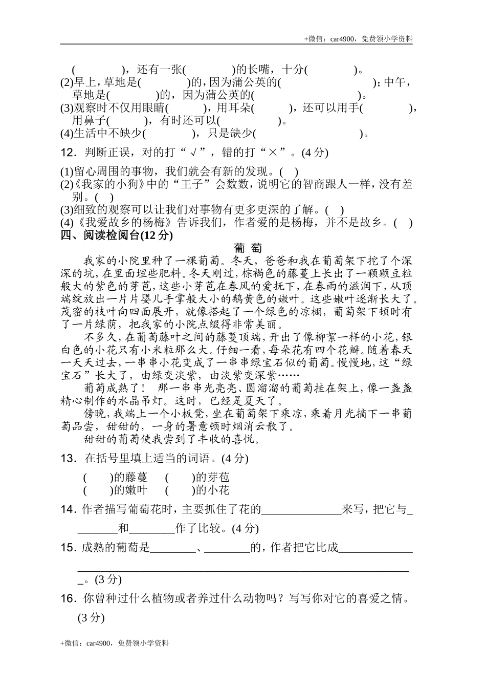 第五单元 达标检测卷（二）.doc_第3页