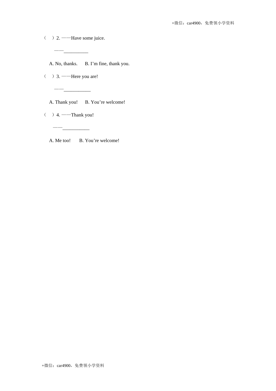 Unit 5 《Let's eat!》第5课时同步练习 .doc_第2页