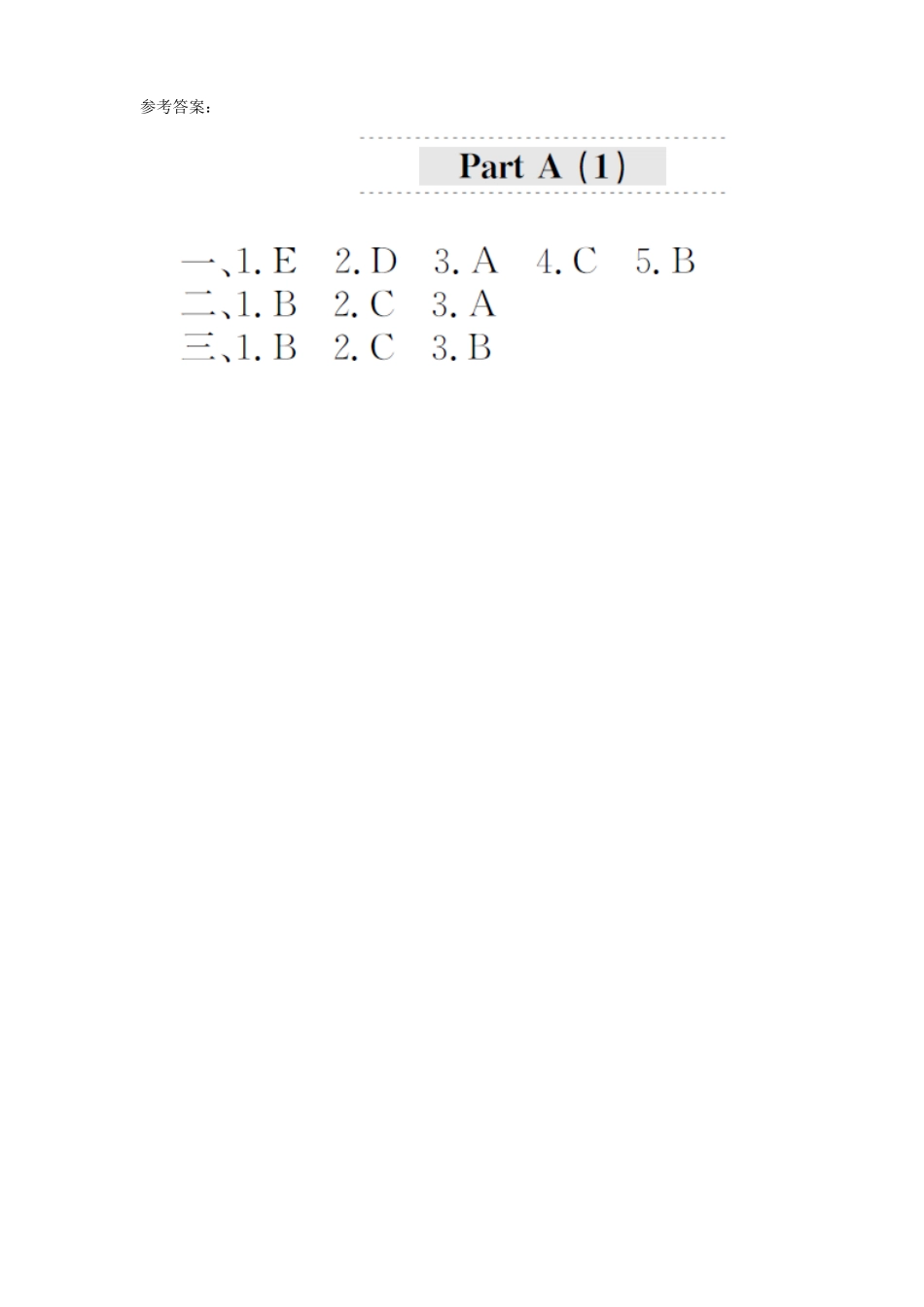 课时测评unit 1《Hello》PartA及答案 (1).doc_第3页