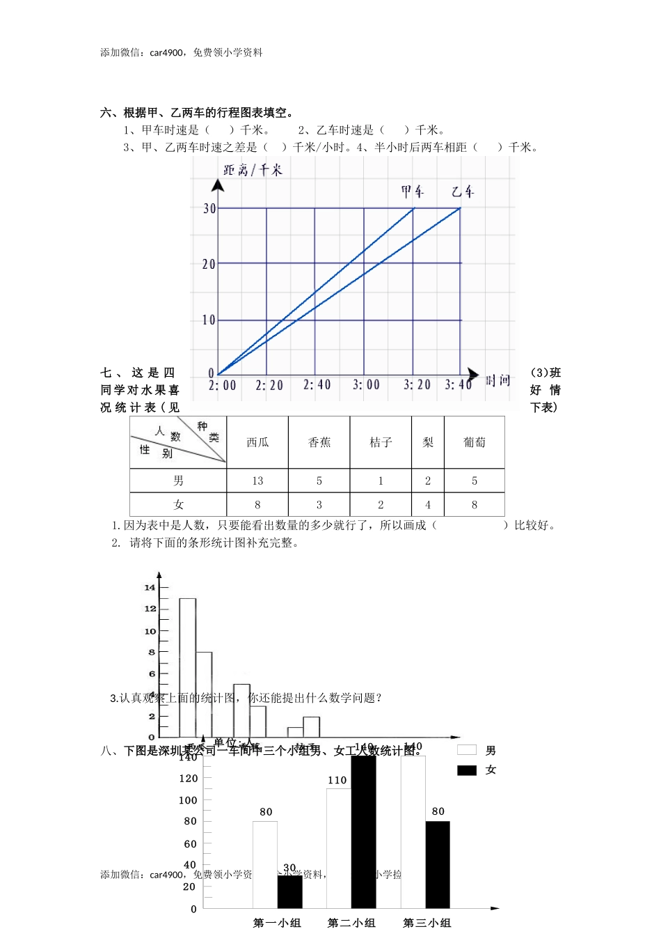通用版数学六年级下册总复习专题：统计1 含答案（网资源）(1).doc_第2页