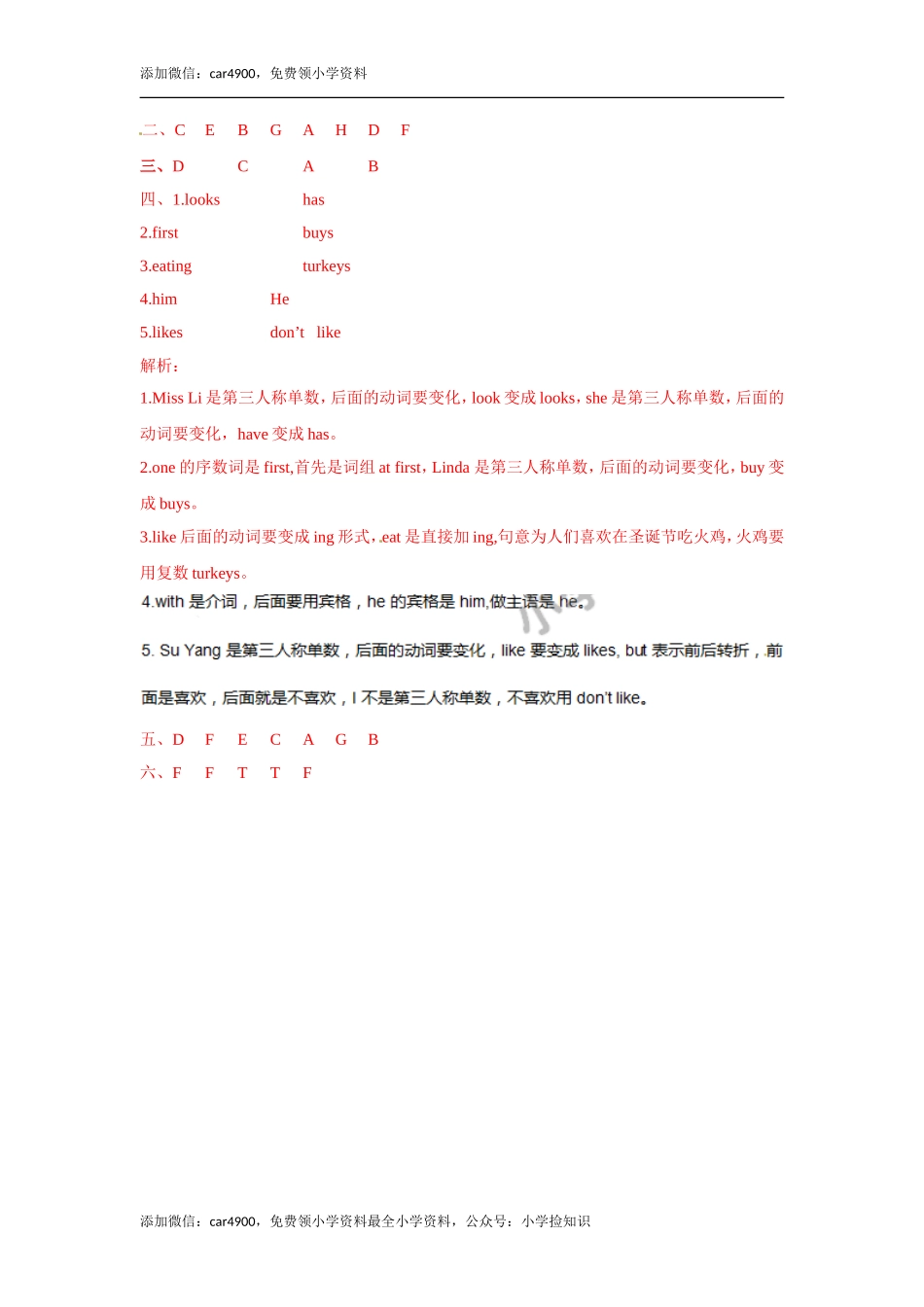 五年级上册英语一课一练-Unit8 3.Fun time , Sound time & Songtime译林版（三起） .doc_第3页