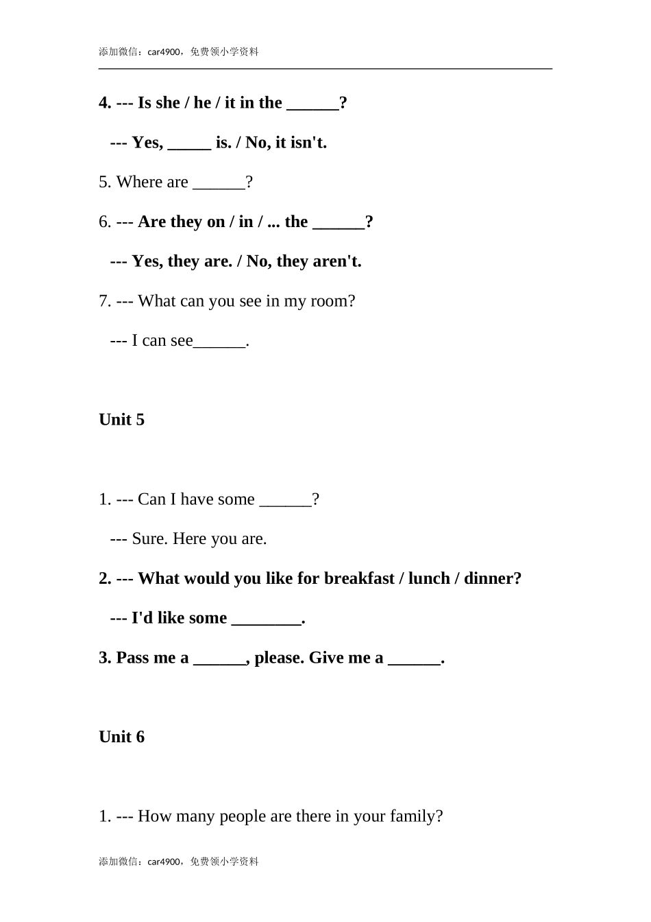 PEP四英上重点句型习题.doc_第3页