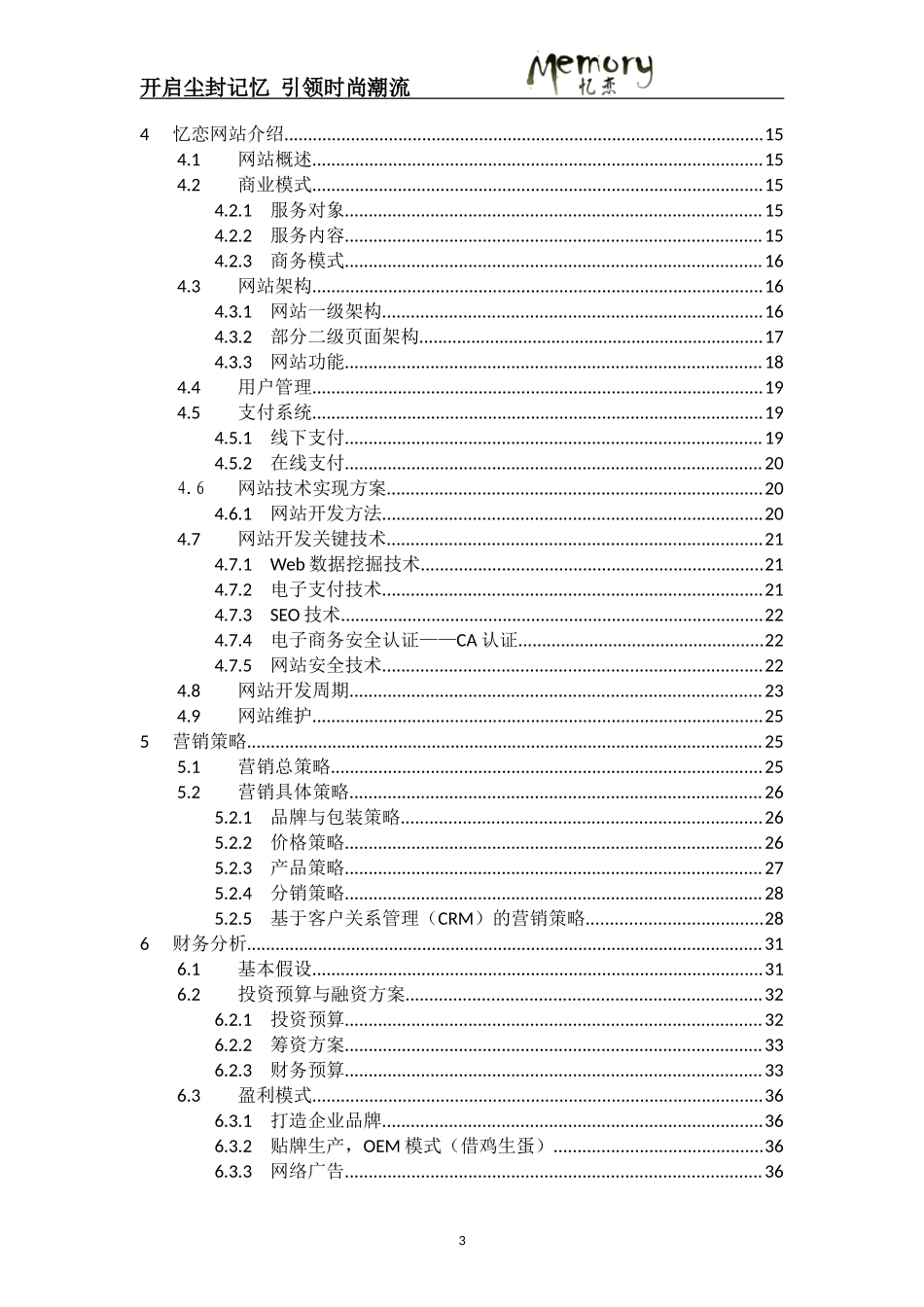 忆恋网站商业策划书.doc_第3页