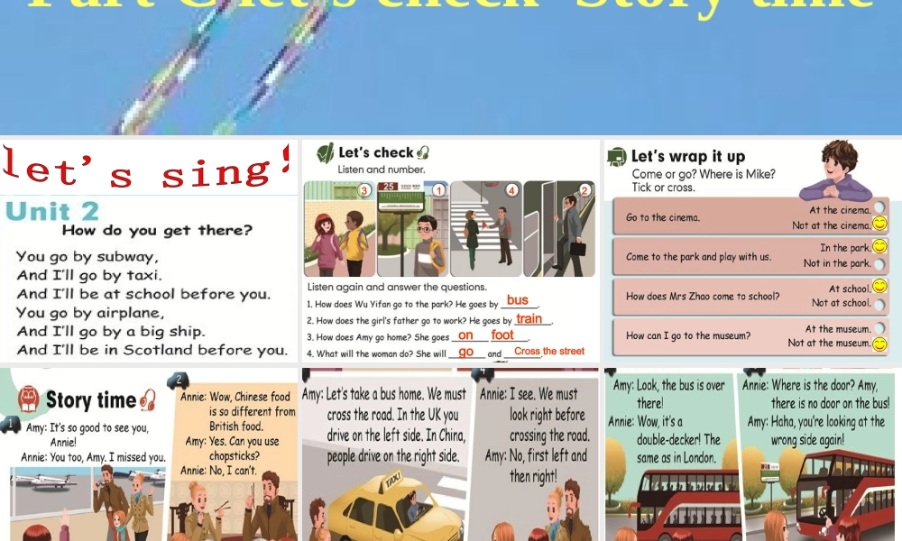 Unit2 Ways to go to school第六课时.ppt