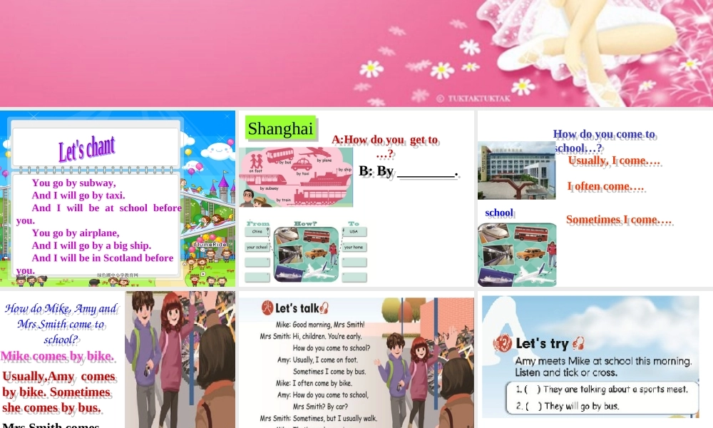 Unit2 Ways to go to school第二课时.ppt