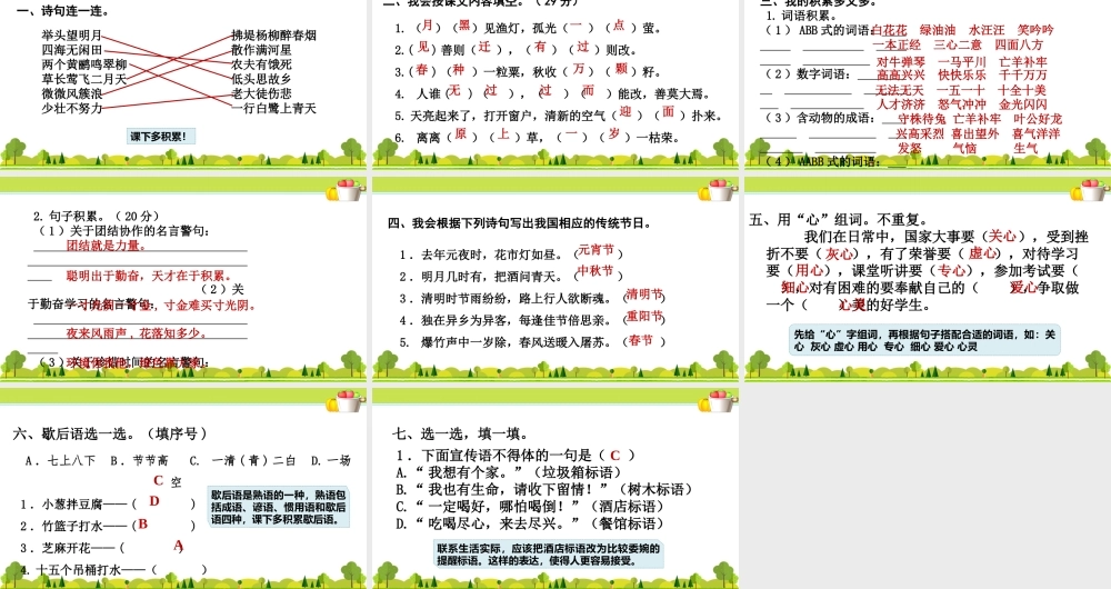 3.专项复习之三 积累.ppt