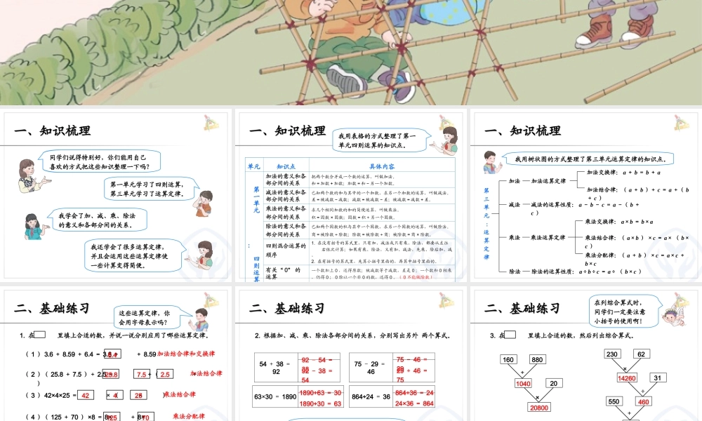 总复习（四则运算及运算定律）.ppt
