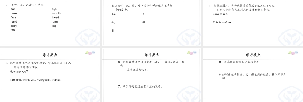 PEP 三英上 U3 学习要点.ppt