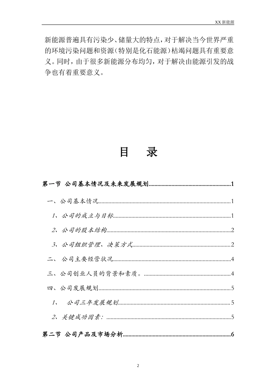 某新能源公司融资商业计划书DOC.doc_第2页