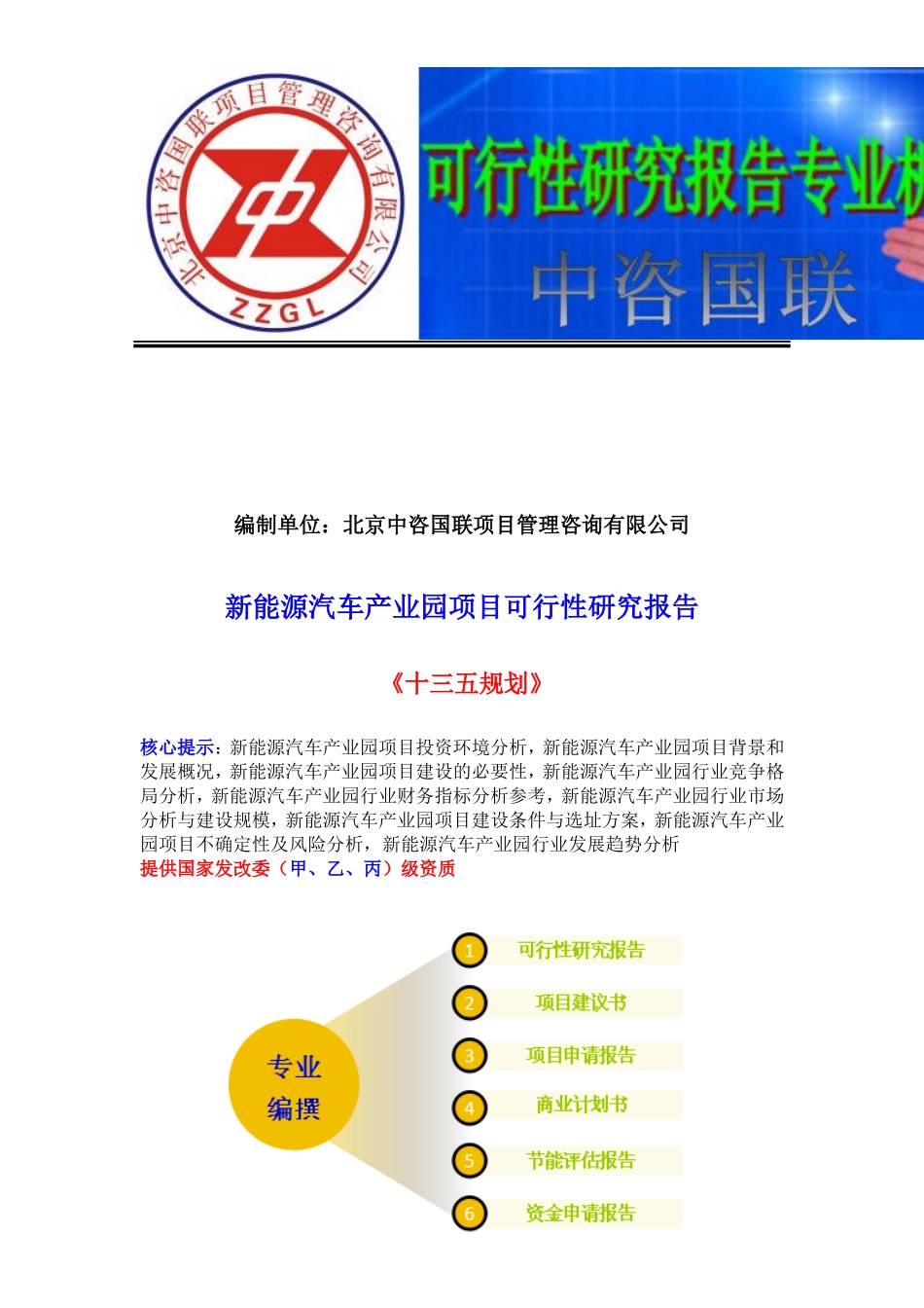 新能源汽车产业园项目可行性研究报告(目录).doc_第2页