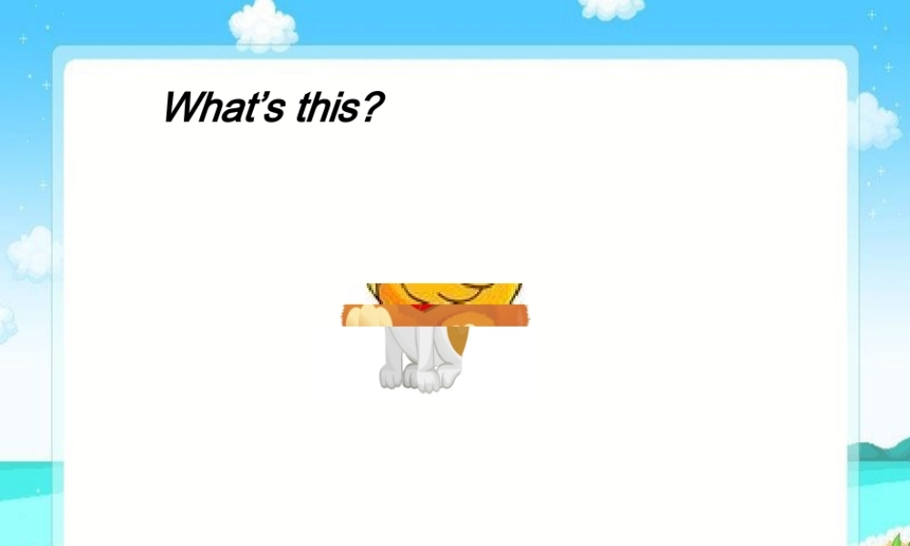 三年级英语上册Unit4 We love animals第二课时.ppt