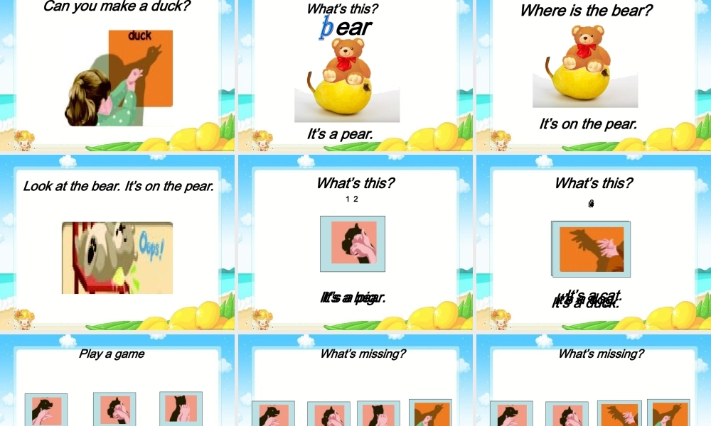 三年级英语上册Unit4 We love animals第二课时.ppt