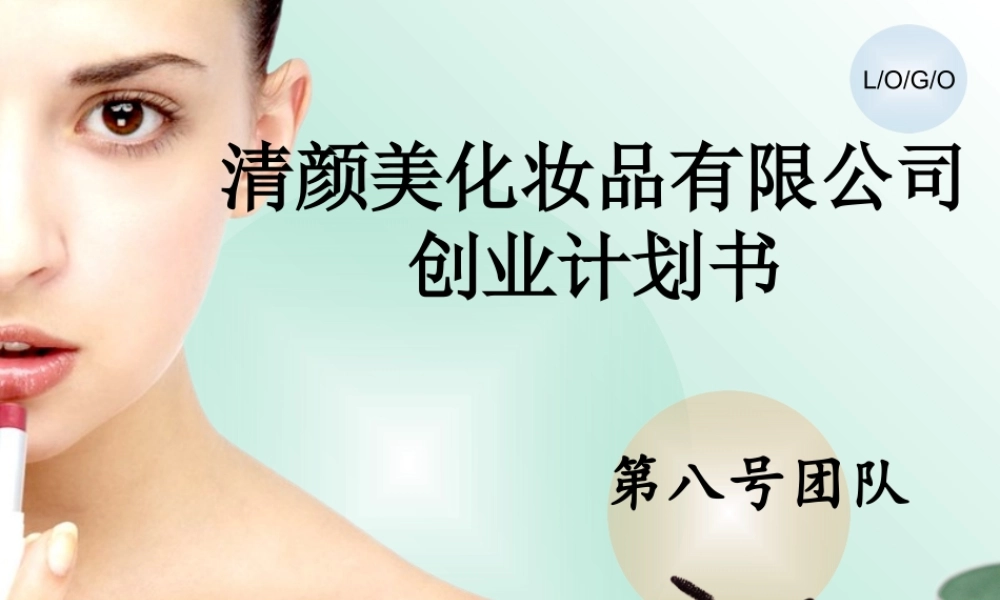 清颜美化妆品有限公司创业计划.ppt