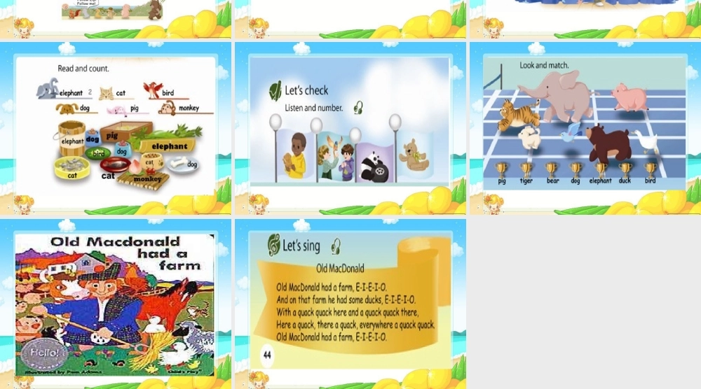 三年级英语上册Unit4 We love animals第六课时.ppt