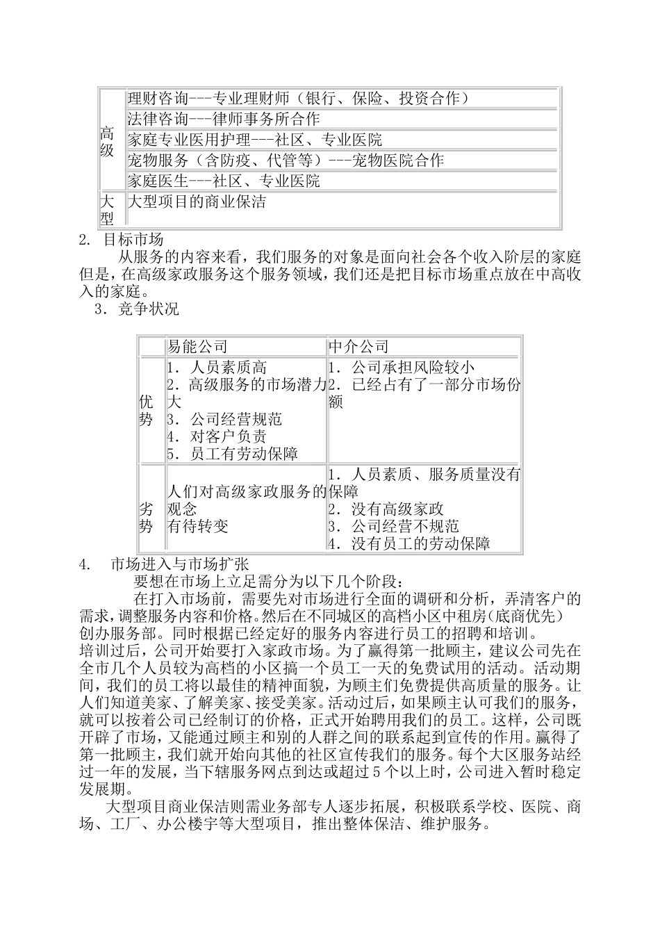 家政公司运营计划书.doc_第2页