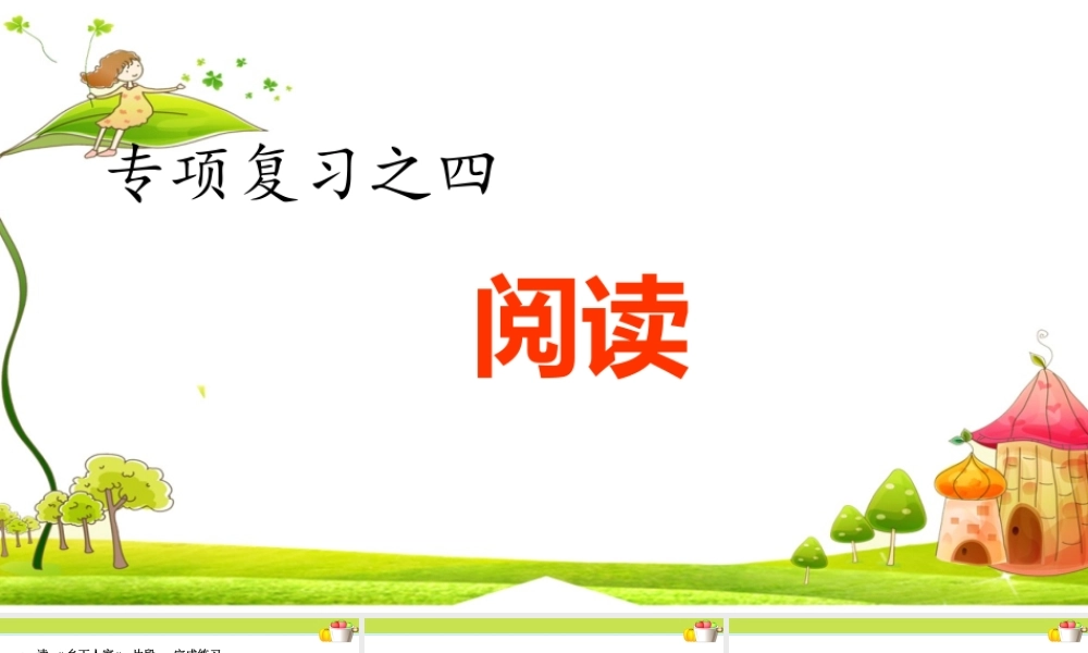 4.专项复习之四 阅读专项.ppt
