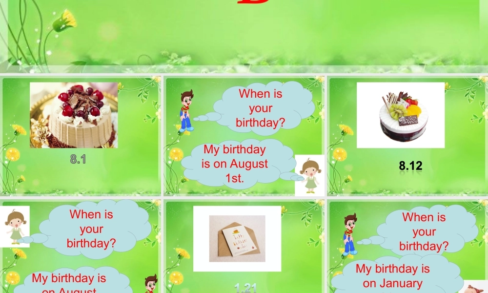 Unit4B When is Christmas.ppt