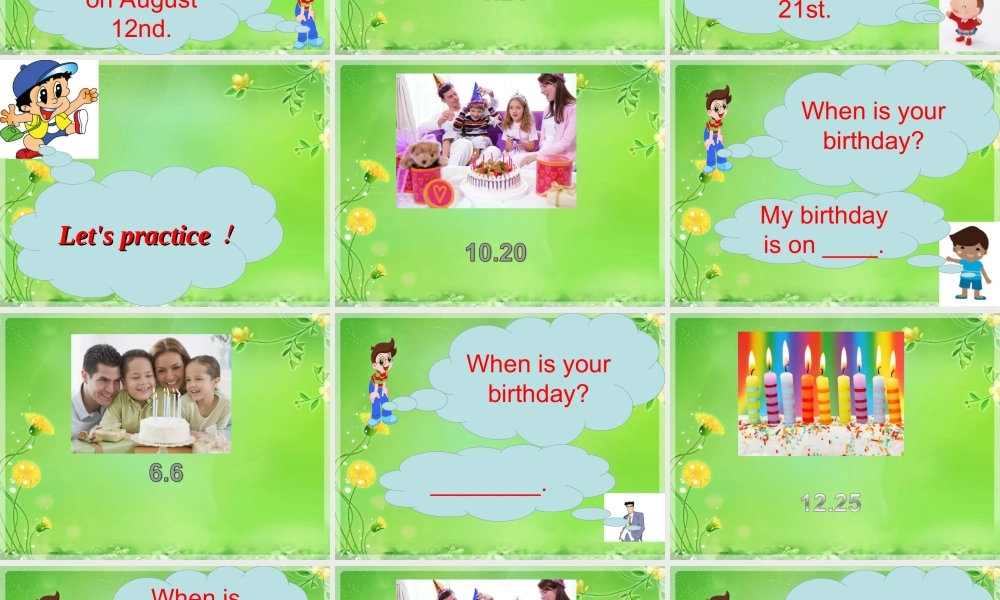 Unit4B When is Christmas.ppt