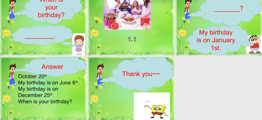 Unit4B When is Christmas.ppt