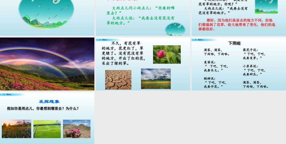 8 雨点儿（名师PPT课件）.pptx