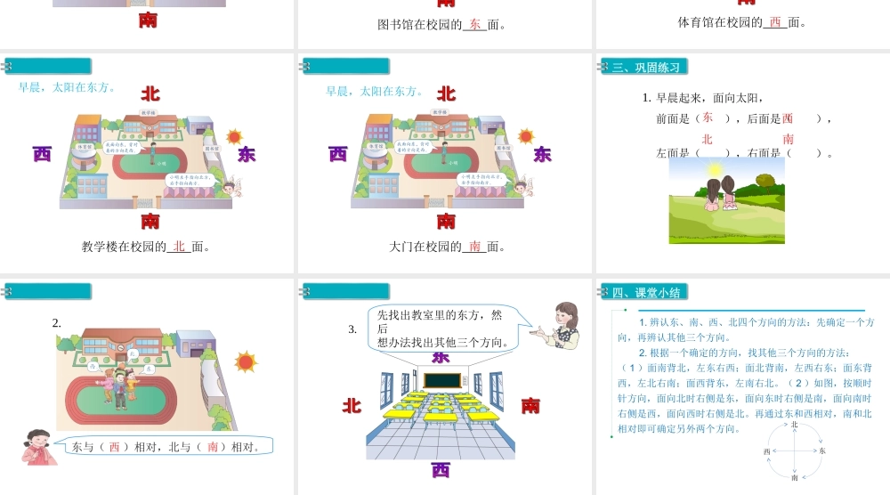 第1课时 认识东、南、西、北.ppt
