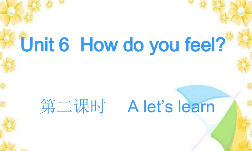 Unit6 PartA let talk第二课时.ppt