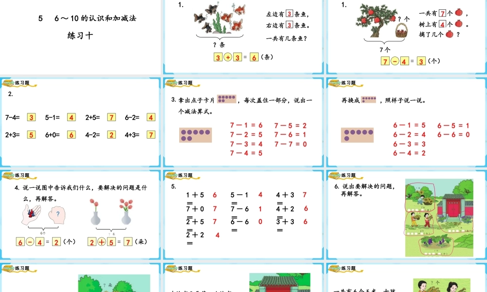 （2022秋季新教材）练习十课件(16张PPT).pptx