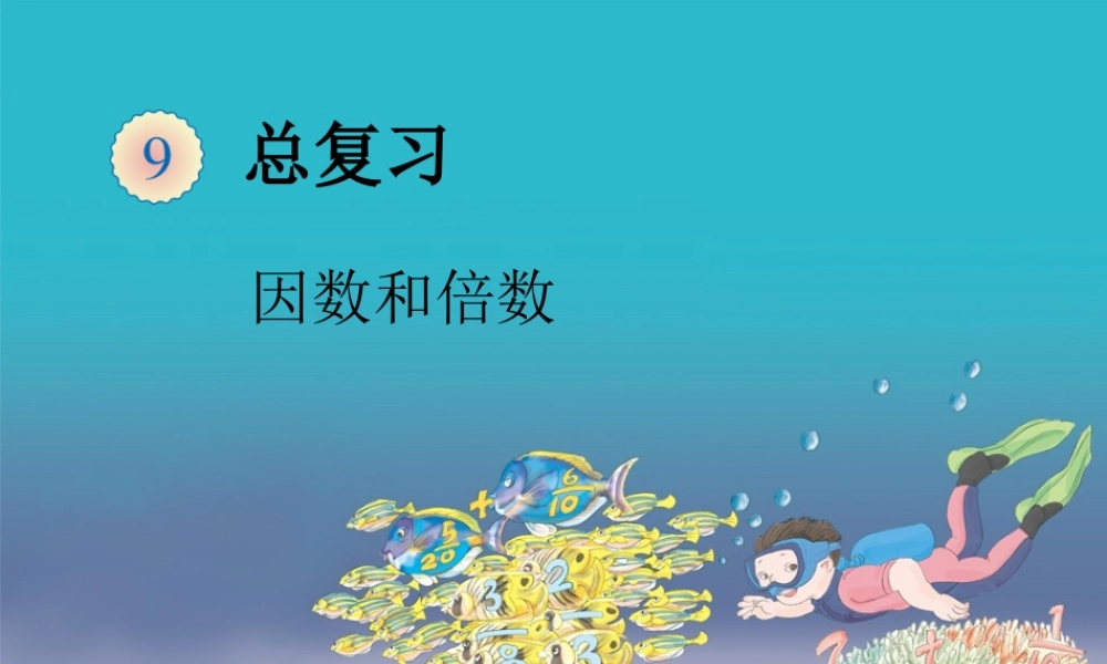 因数和倍数复习.ppt