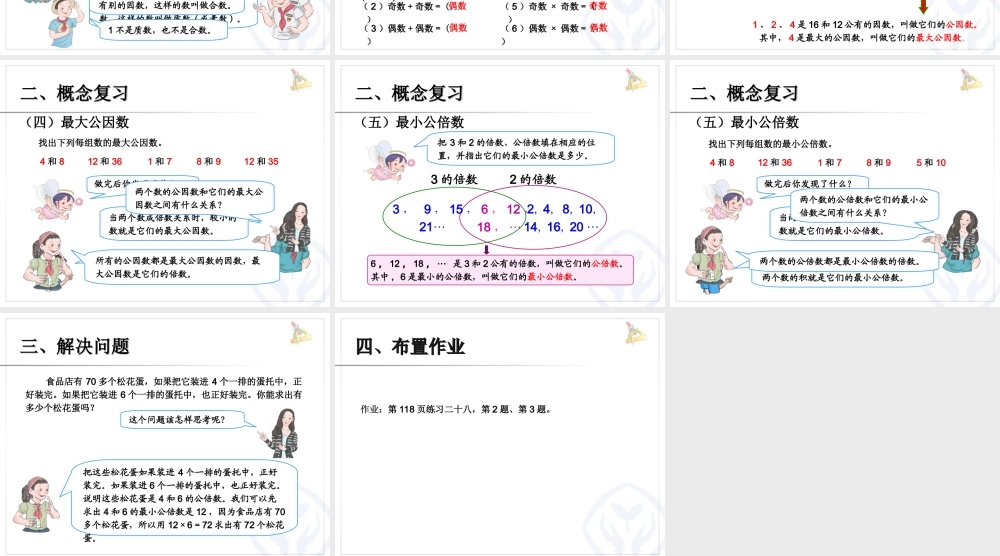 因数和倍数复习.ppt