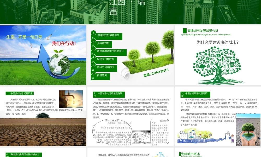 海绵城市项目创业计划书.ppt