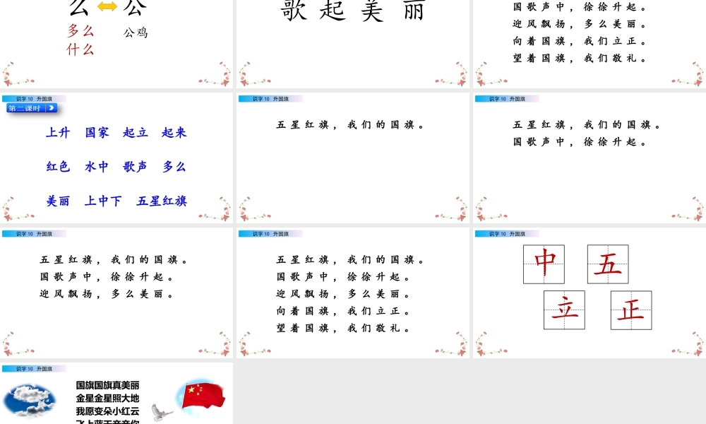 识字10 升国旗（名师PPT课件）.pptx