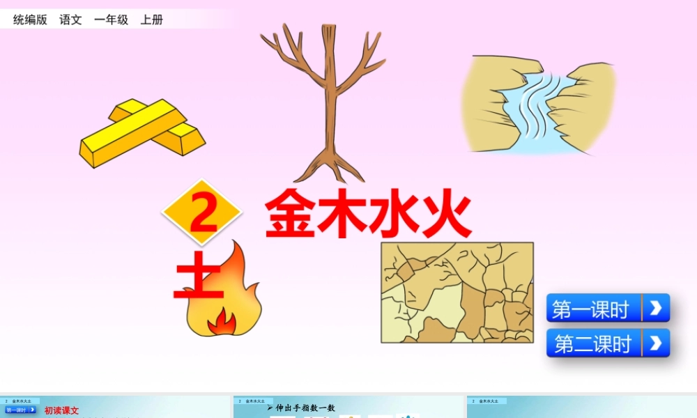识字2 金木水火土（名师PPT课件）.pptx