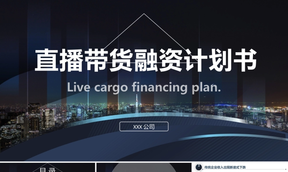 直播带货商业融资计划书.pptx