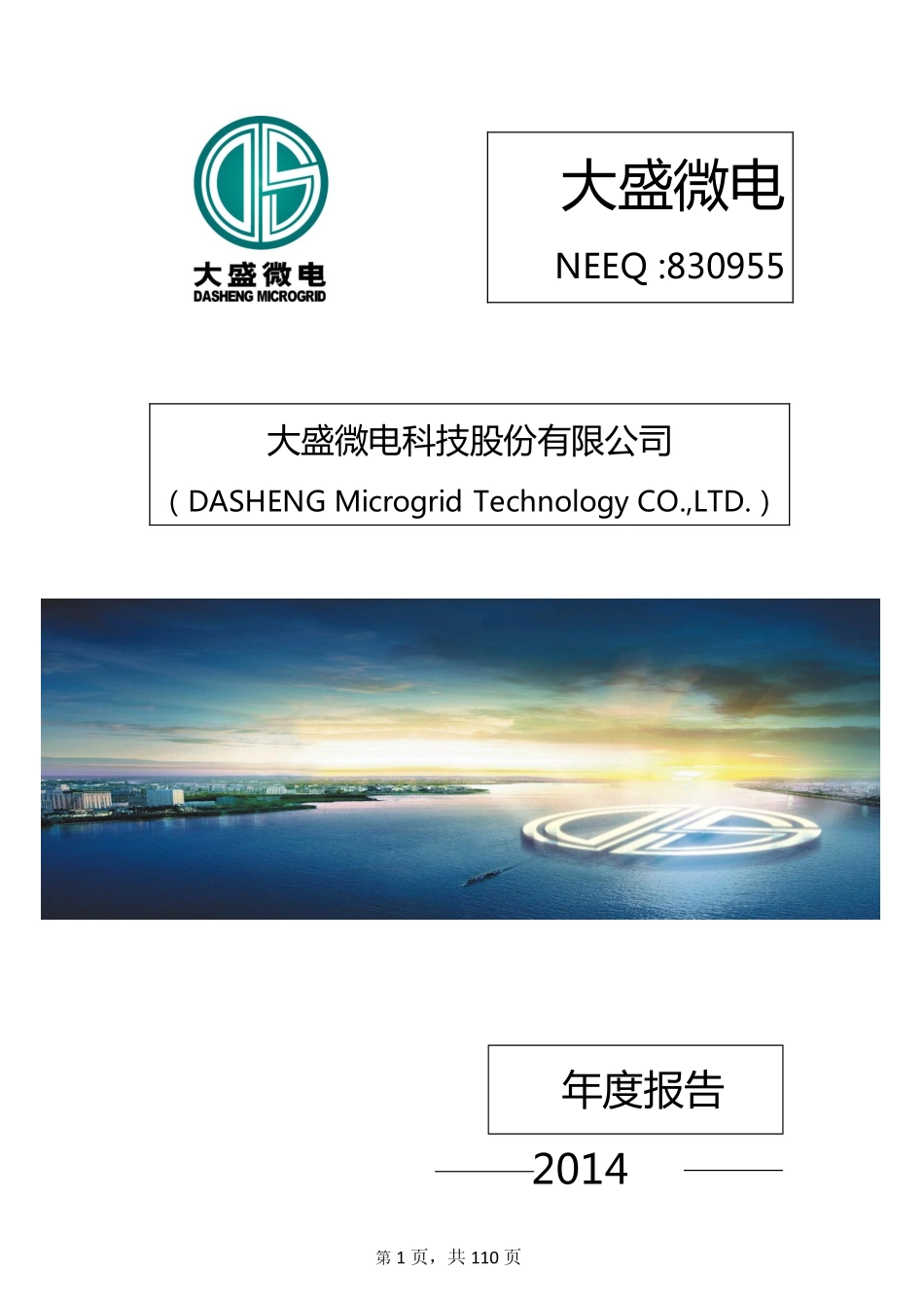 830955_2014_大盛微电_2014年年度报告_2015-04-26.pdf_第1页