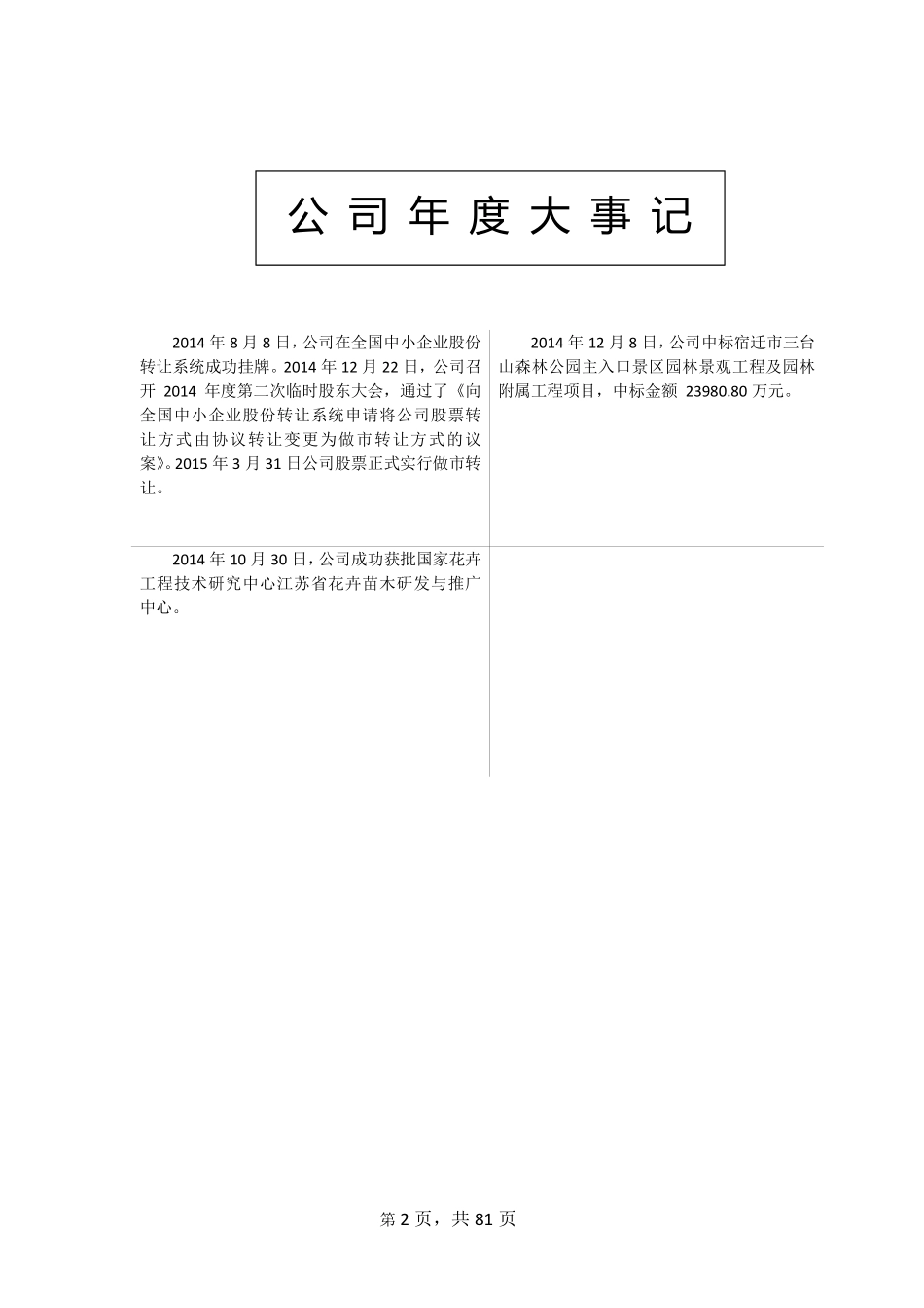830966_2014_苏北花卉_2014年年度报告_2015-04-26.pdf_第2页