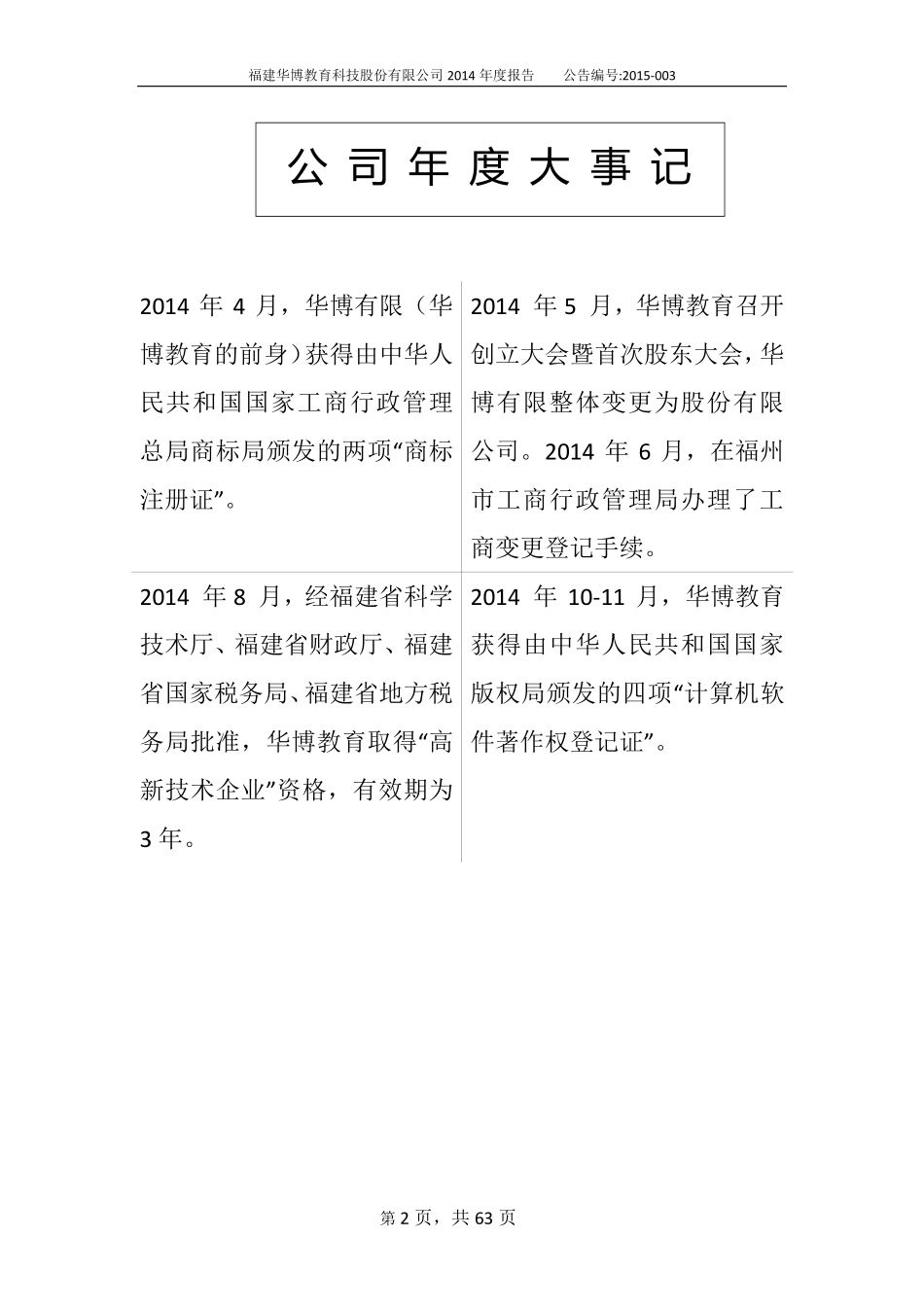 831308_2014_华博教育_2014年度报告_2015-01-29.pdf_第2页