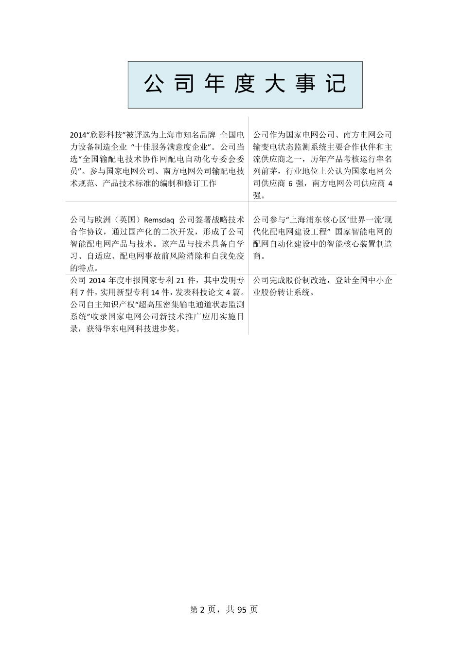 831144_2014_欣影科技_上海欣影电力科技股份有限公司2014年年度报告_2015-04-23.pdf_第2页