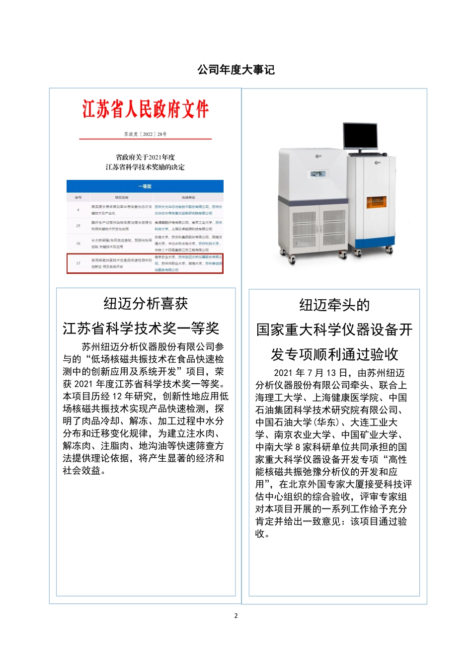 836507_2021_纽迈分析_2021年年度报告_2022-04-25.pdf_第2页