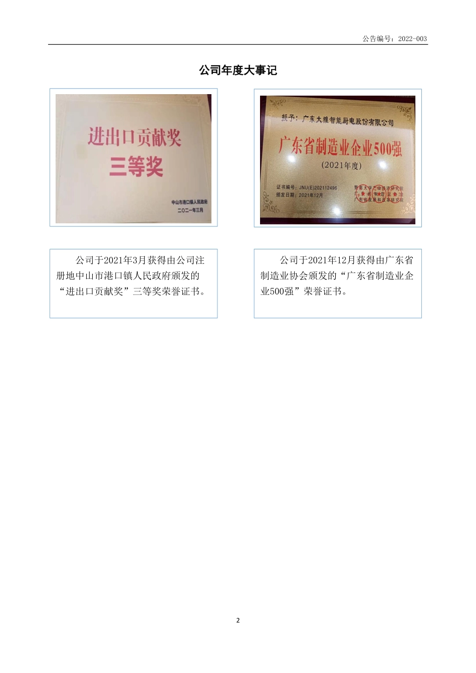 837009_2021_大雅智能_2021年年度报告_2022-04-25.pdf_第2页