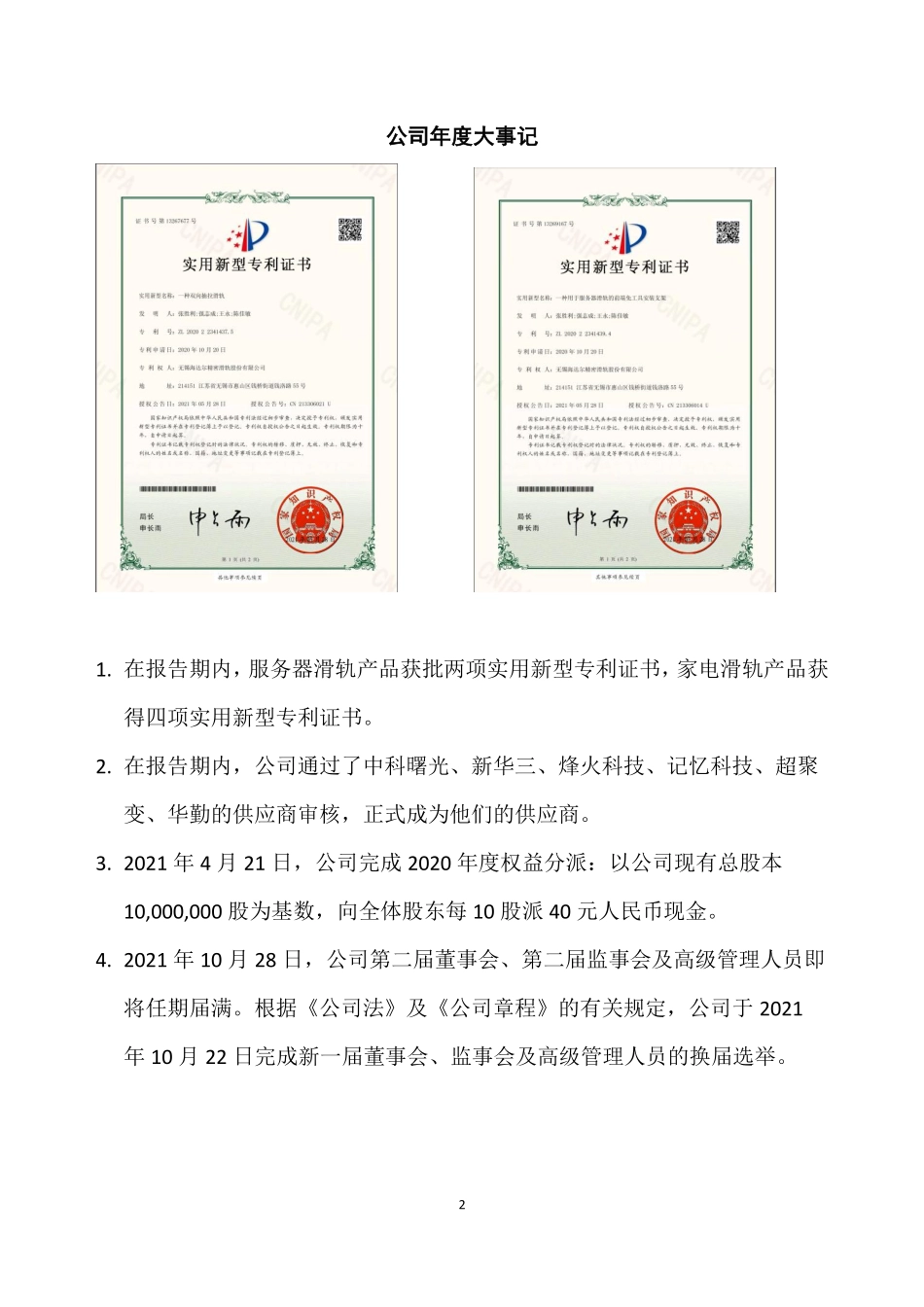 836699_2021_海达尔_2021年年度报告_2022-08-16.pdf_第2页