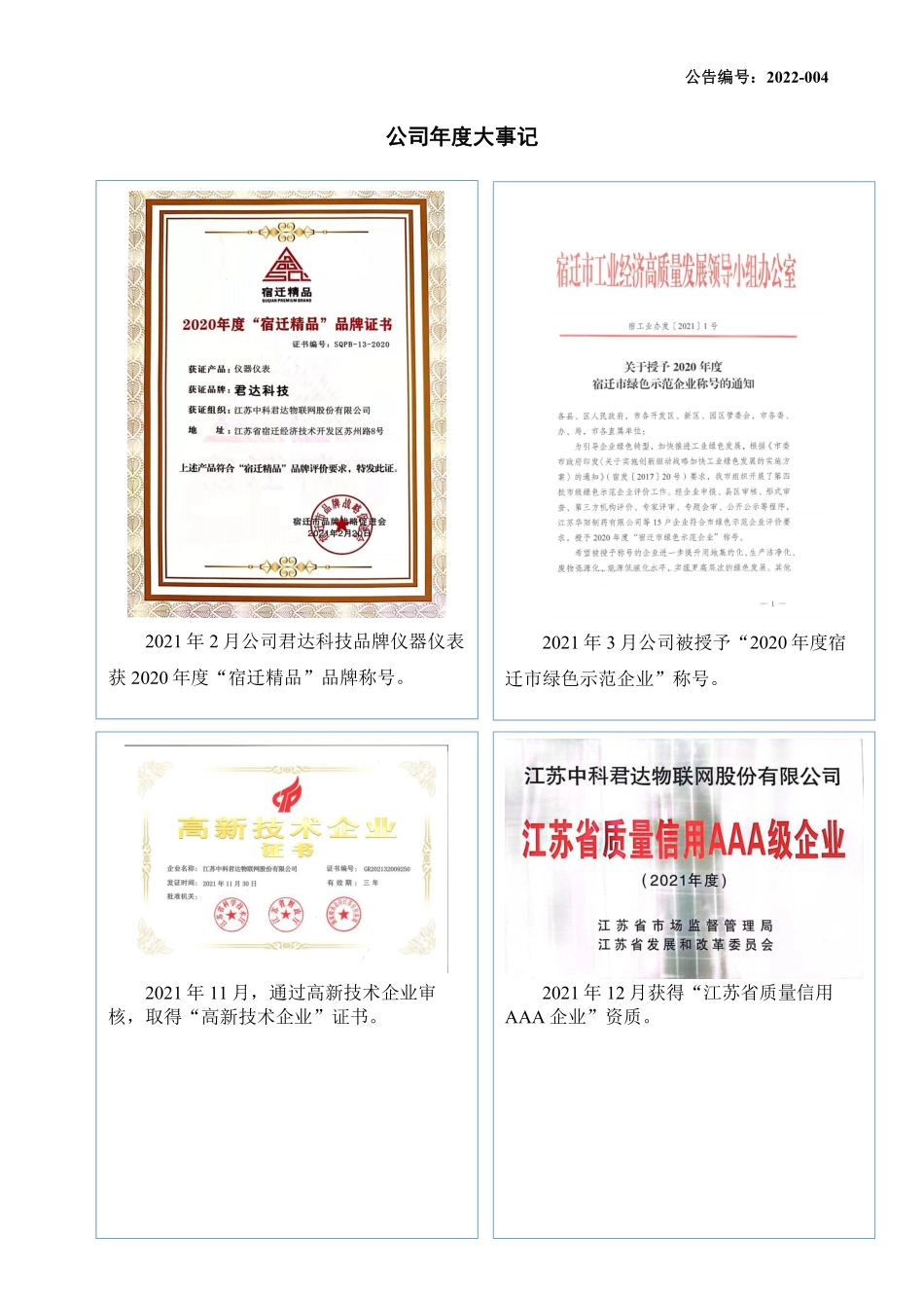 835051_2021_中科物联_2021年年度报告_2022-04-14.pdf_第2页