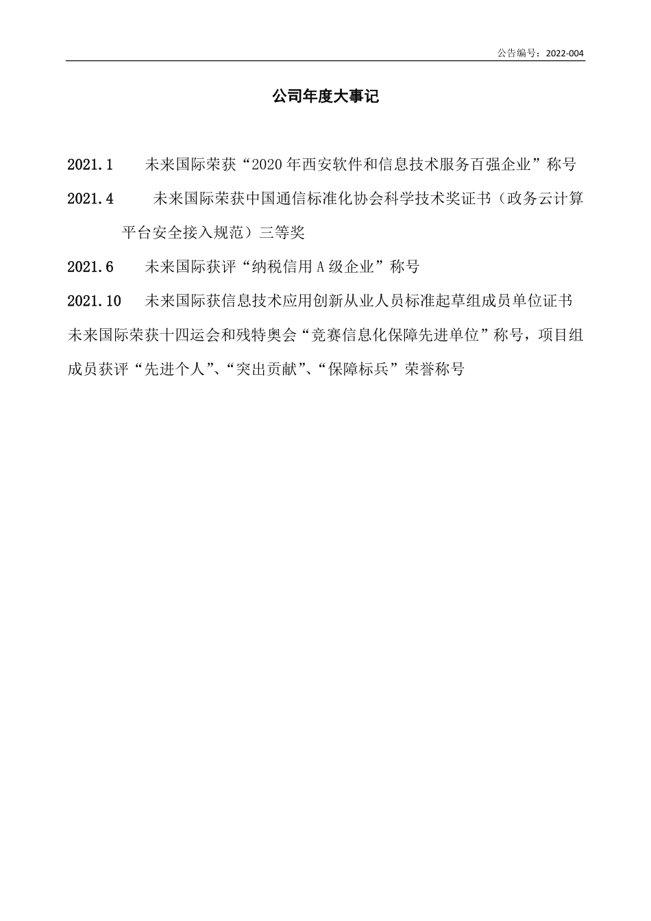 835152_2021_未来国际_2021年年度报告_2022-04-27.pdf_第2页