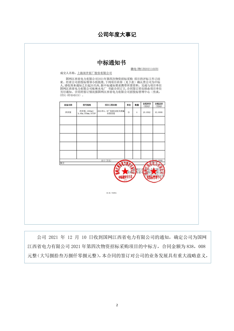 835765_2021_上深股份_2021年年度报告_2022-06-27.pdf_第2页