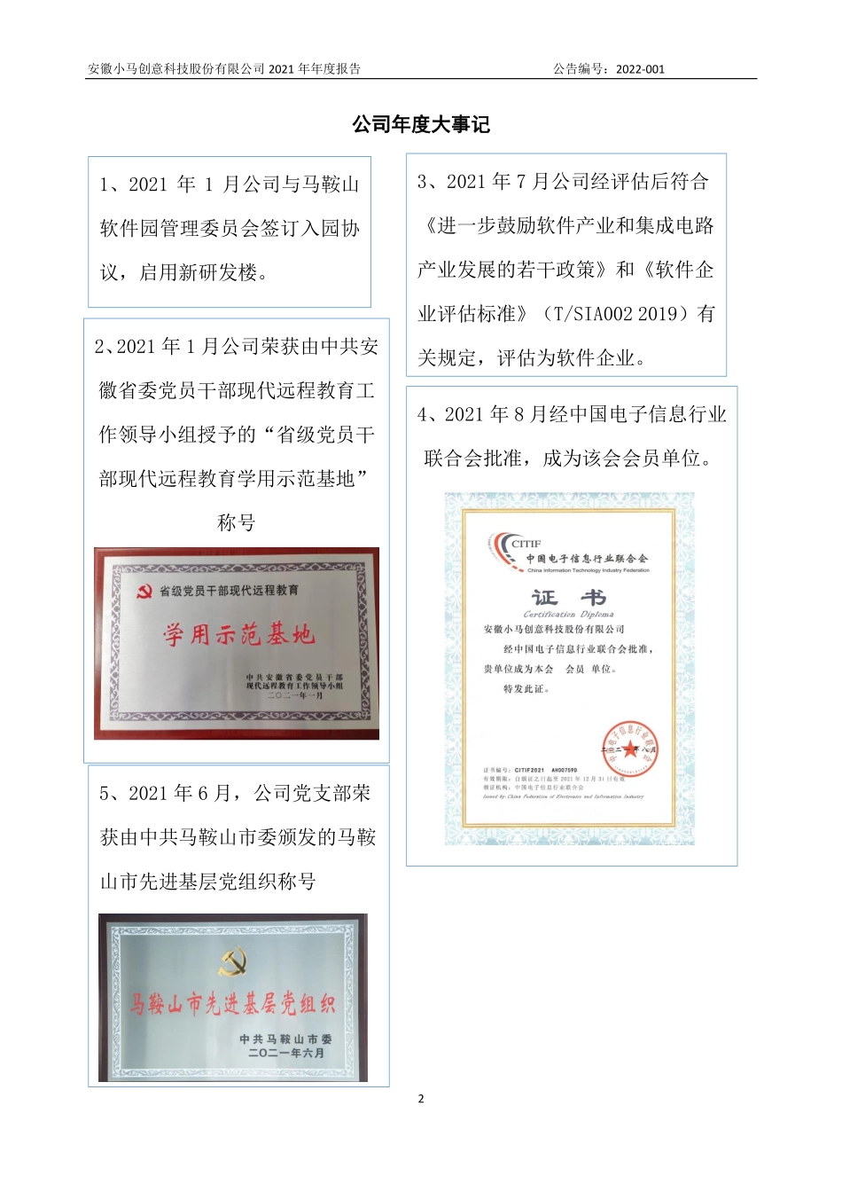 836827_2021_小马科技_2021年年度报告_2022-04-27.pdf_第2页