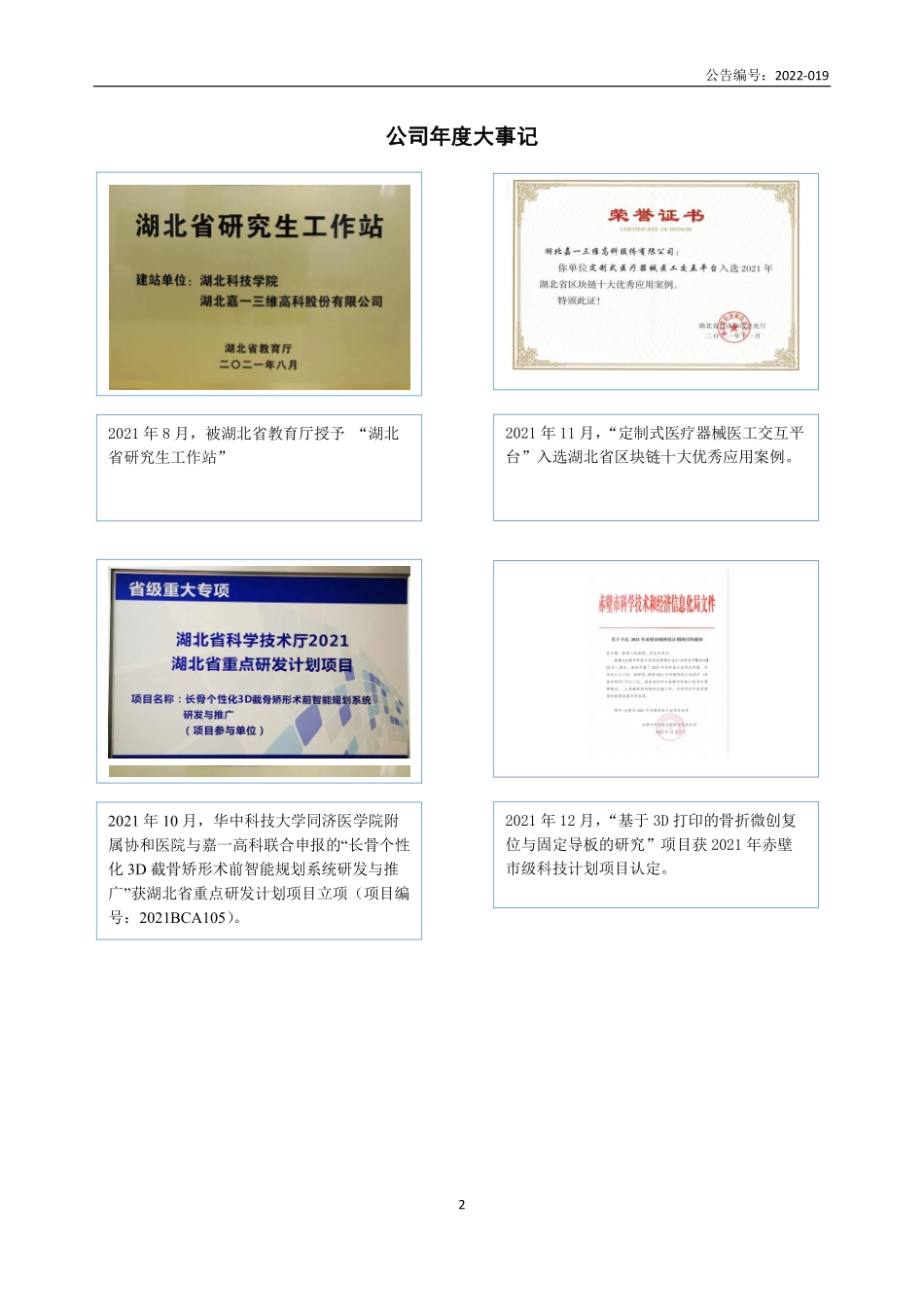 834755_2021_嘉一高科_2021年年度报告_2022-04-21.pdf_第2页